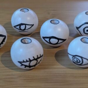 White Eye 20mm Bead