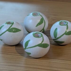 White Vine 20mm Bead