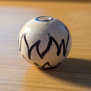 White Fire 20mm Bead