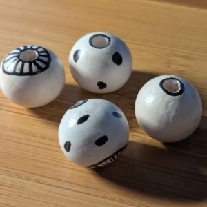 White Mushroom 20mm Bead
